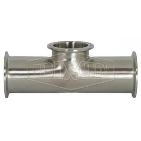 Dixon Short Outlet Clamp Tee, 1 in, 316L SS, Domestic B7MPS-R100
